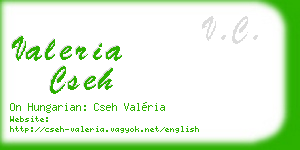 valeria cseh business card
