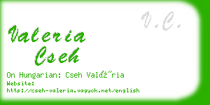 valeria cseh business card